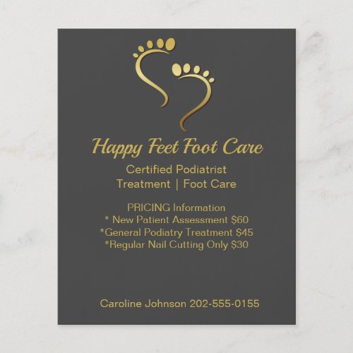 Chiropodist Podiatrist Pedicure Foot Care Business Flyer