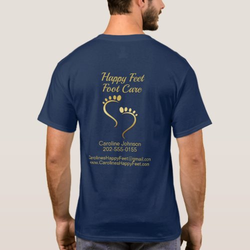 Chiropodist Podiatrist Pedicure Foot Care Business T_Shirt