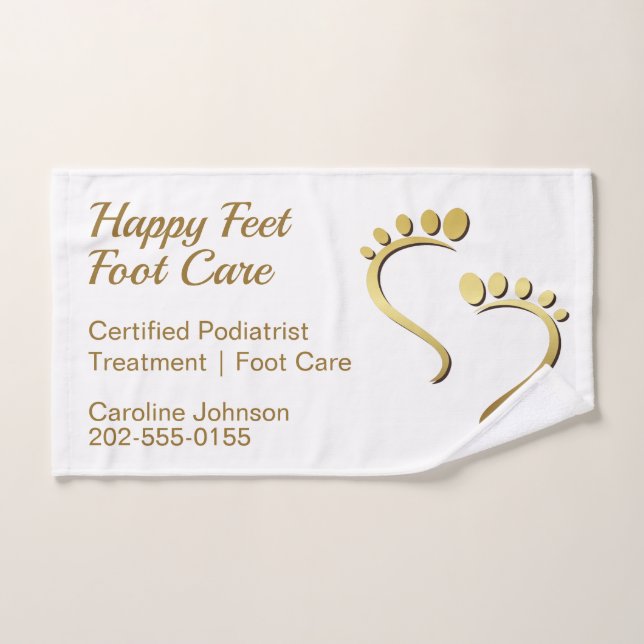 Chiropodist Podiatrist Pedicure Foot Care Hand Towel (Hand Towel)