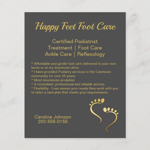 Chiropodist Podiatrist Promotional Business Flyer