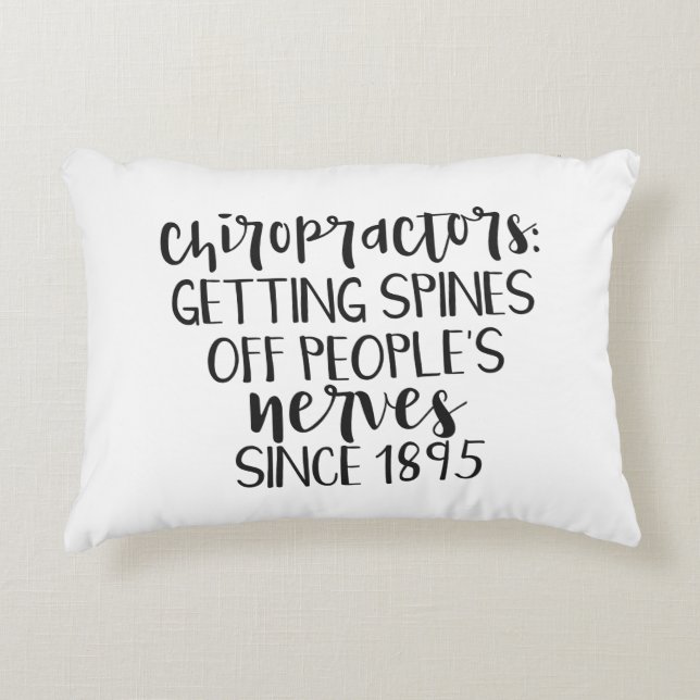 Chiropractic Accent Pillow (Front)