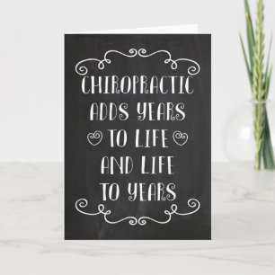 Chiropractic Adds Life To Greeting Card