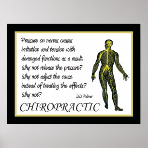 Chiropractic Adjust the Cause Poster