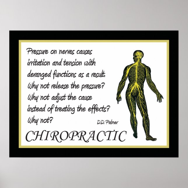 Chiropractic Adjust the Cause Poster (Front)
