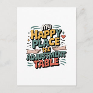 Chiropractic Adjustment Bliss for Back Pain Relief Postcard