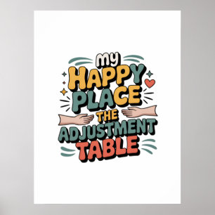 Chiropractic Adjustment Bliss for Back Pain Relief Poster