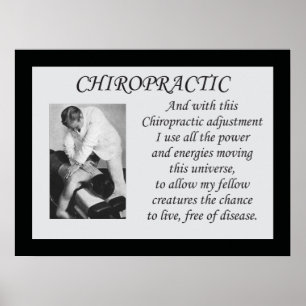 Chiropractic Adjustment Quote Poster