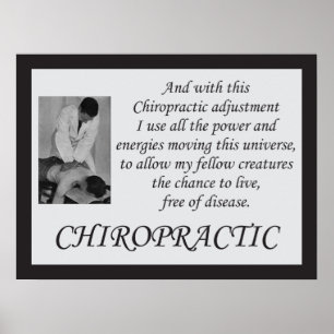 Chiropractic Adjustment Quotes Sayings Poster