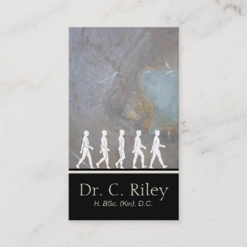 Chiropractic And Medical Silhouette Business Card by OLPamPam at Zazzle