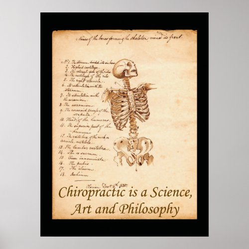 Chiropractic Art Quote Poster