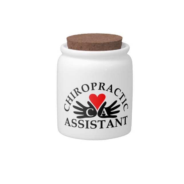 Chiropractic Assistant Candy Jar (Front)