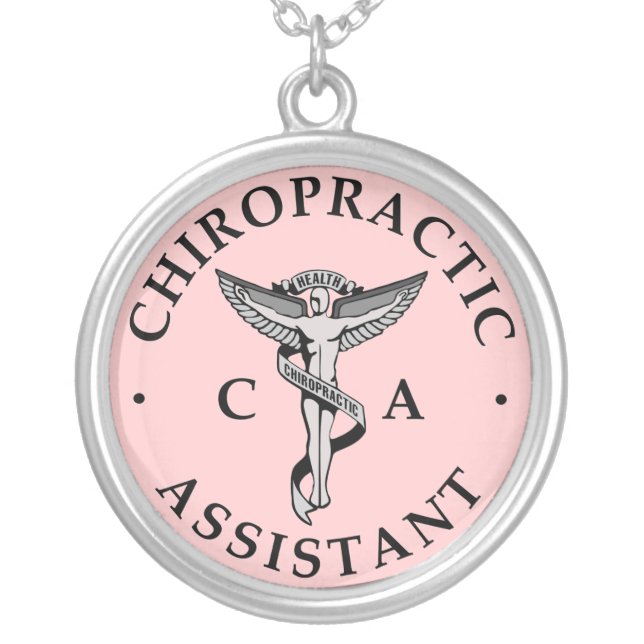 Chiropractic Assistant Logo Necklace (Front)