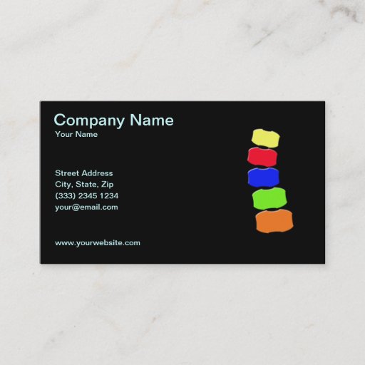 Customizable Chiropractic business card