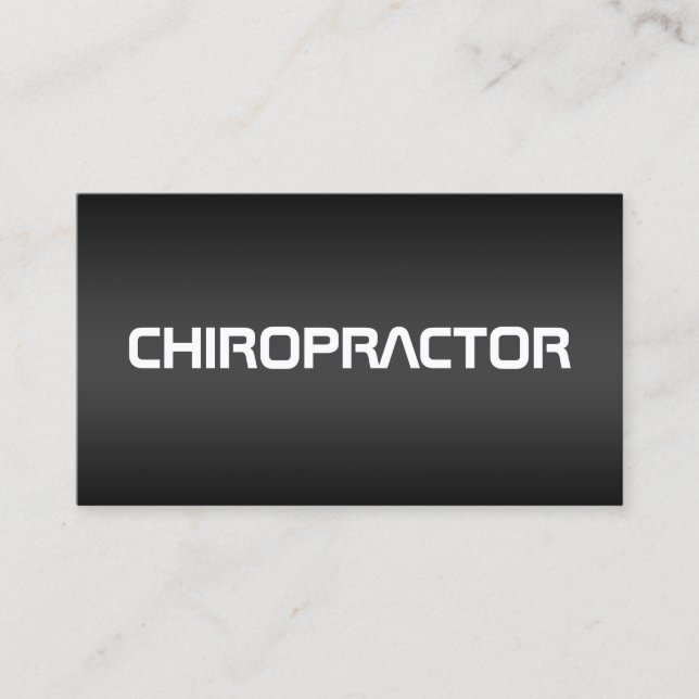 Chiropractic Business Card (Front)