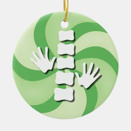 Chiropractic Candy Christmas Ornament