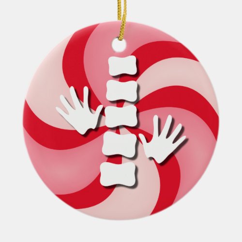 Chiropractic Candy Christmas Ornament