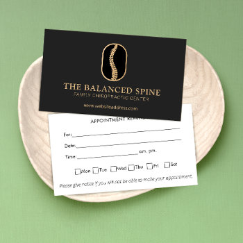 Chiropractic Chiropractor Appointment Reminder Bus Business Card by sm_business_cards at Zazzle