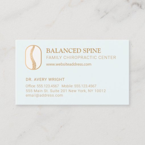 Chiropractic Chiropractor Appointment Reminder Business Card | Zazzle