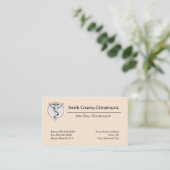 Chiropractic Chiropractor Business Card (Standing Front)