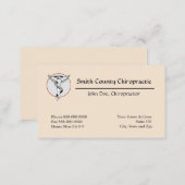 Chiropractic Chiropractor Business Card (Front/Back)