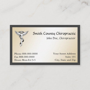 Chiropractic Business Cards Zazzle