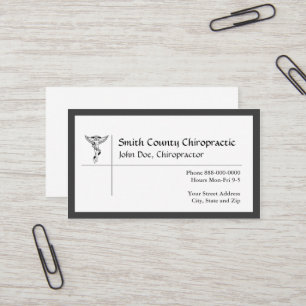 Chiropractic Chiropractor Business Card