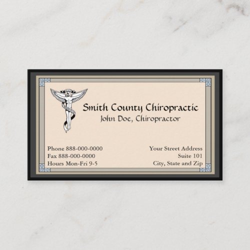 Chiropractic Chiropractor Business Card