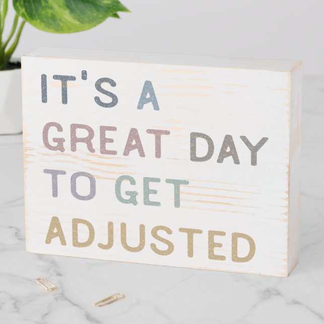 Chiropractic, Chiropractor, Chiropractic Office,  Wooden Box Sign (In Situ Horizontal)