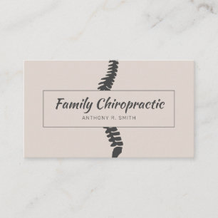 Chiropractic Chiropractor Health Business Card