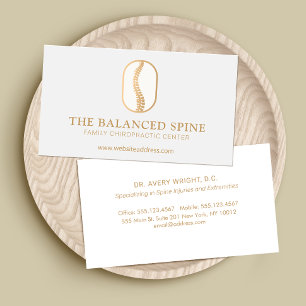 Chiropractic Chiropractor Logo Business Card