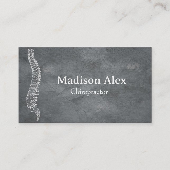 Chiropractic Chiropractor Massage Spa Therapist  Business Card (Front)