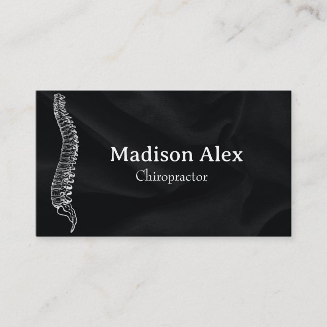 Chiropractic Chiropractor Massage Spa Therapist  Business Card (Front)