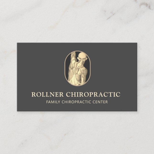 Chiropractic Chiropractor Massage Therapist Spa Business Card (Front)