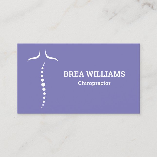 Chiropractic Chiropractor Massage Therapy 2022 Business Card (Front)