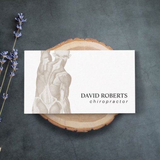 Customizable Chiropractic Chiropractor Massage Therapy Business Card