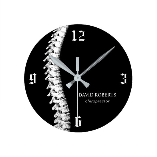 Chiropractic Chiropractor Spine Therapist Chiro Round Clock