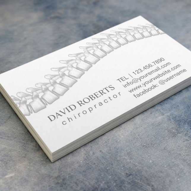 Chiropractic Chiropractor Therapist Appointment Card (Creator Uploaded)