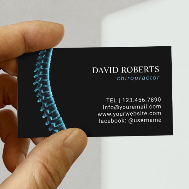 Chiropractic Chiropractor Xray Spine Appointment Card (Creator Uploaded)