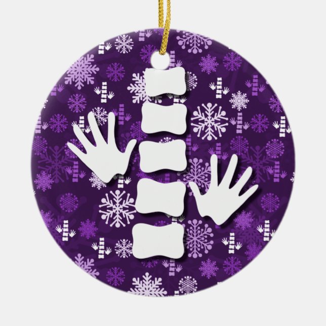 Chiropractic Christmas Ornament (Front)
