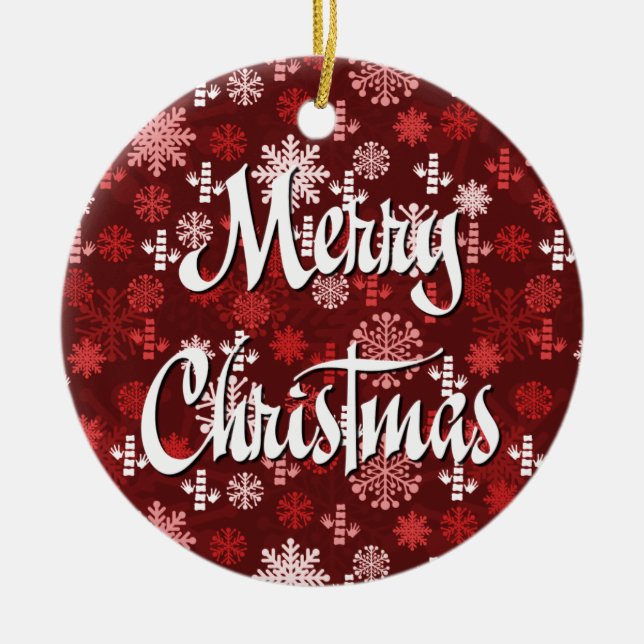 Chiropractic Christmas Ornament (Front)