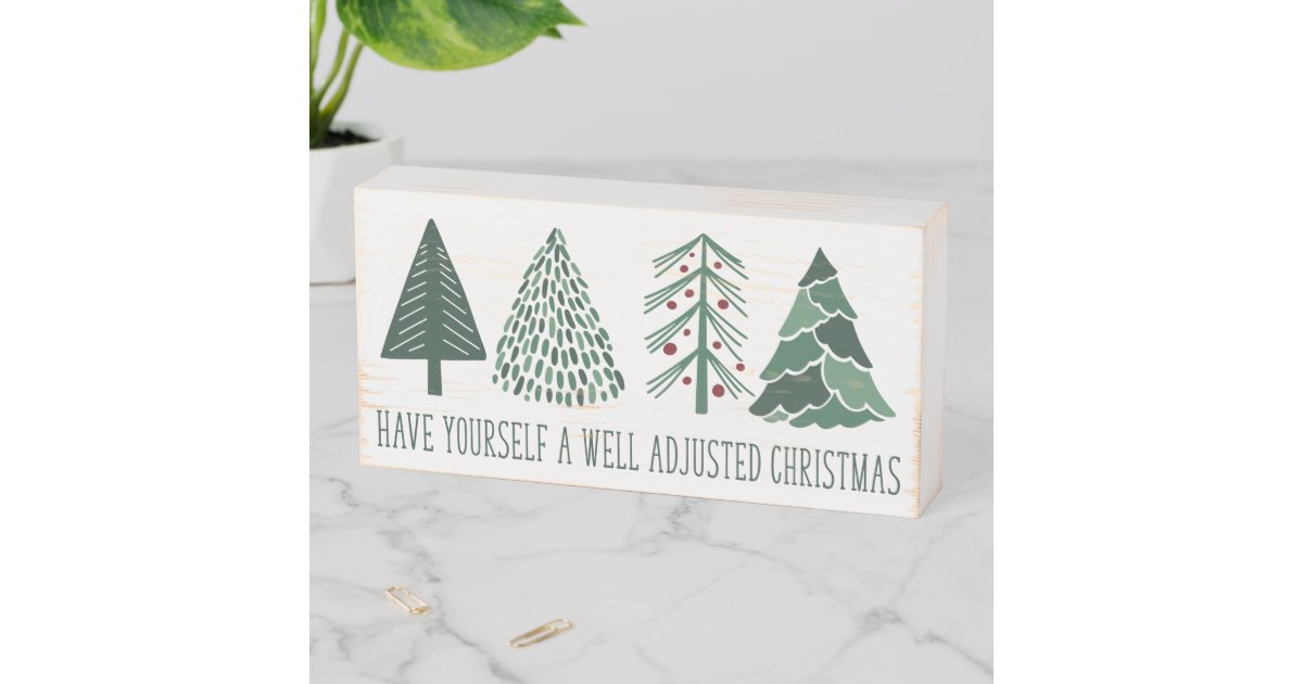 BCBA Christmas, ABA Gifts, Behavior Analyst, Wooden Box Sign, Zazzle