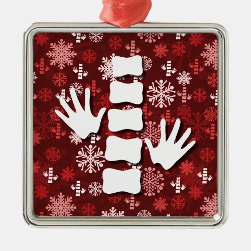 Chiropractic Christmas Square Ornament