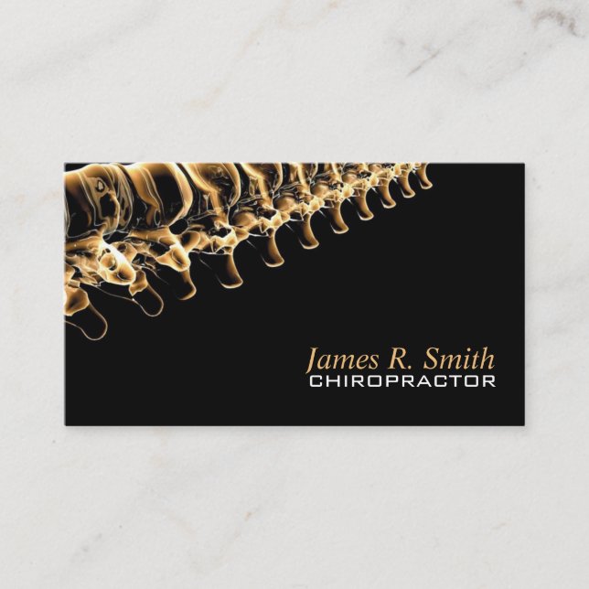 Chiropractic Clinic Health Awareness Business Business Card (Front)