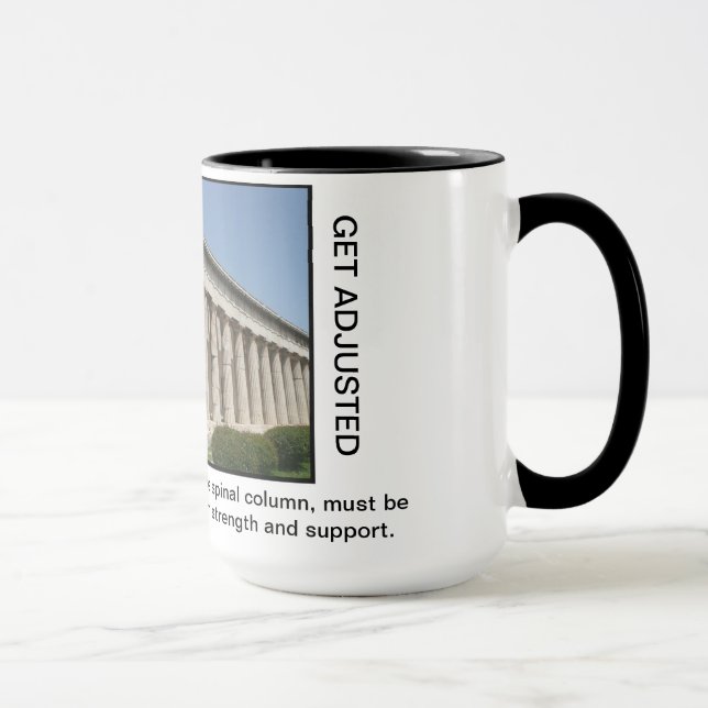 Chiropractic Coffee Mug (color) Greek Columns (Right)