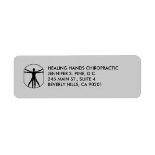 Chiropractic DaVinci Logo Avery Labels