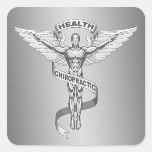 Chiropractic Emblem Logo Stickers