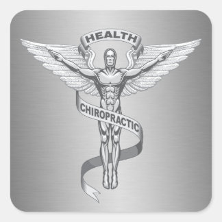 Chiropractic Emblem Logo Stickers
