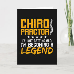 Chiropractic Funny Chiropractor Legend Card