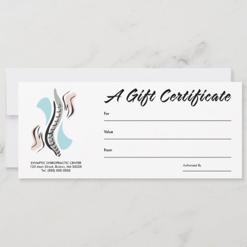 Chiropractic Gift Certificates