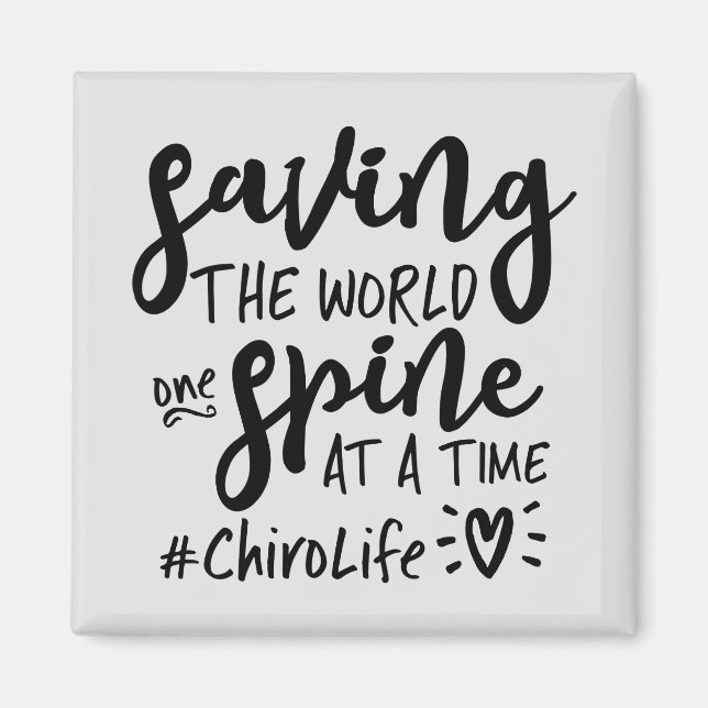 Chiropractic Gift, Chiropractor Gift, Chiropractic Magnet (Front)
